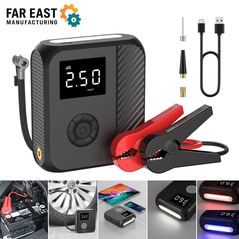 Jump Starter cu compresor de aer